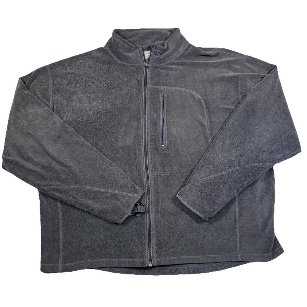 Horny Toad Grey Full Zip Fleece Lightweight Soft Jacket Men's Size XL - Picture 1 of 11